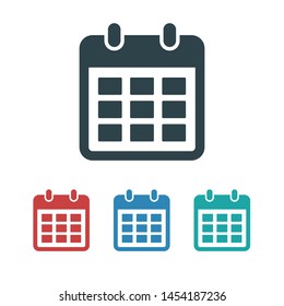 Calendar vector icon. Web design icon. Calendar on the wall. Flat calendar icon. Vector icon EPS 10