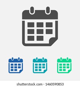 Calendar vector icon. Web design icon. Calendar on the wall. Flat calendar icon. Vector icon EPS 10