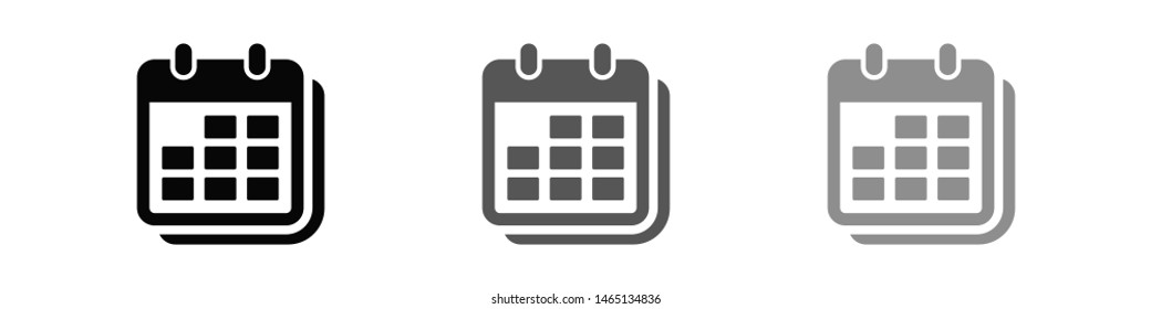 Calendar vector icon. Web design icon. Calendar on the wall. Flat calendar icon. Vector icon EPS 10