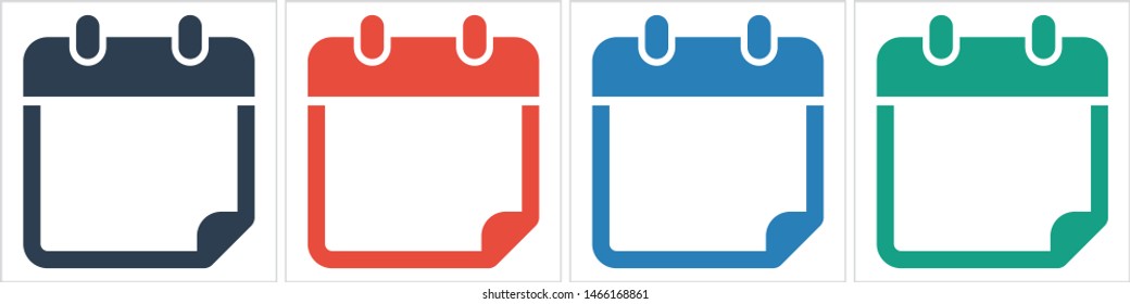Calendar vector icon. Web design icon. Calendar on the wall. Flat calendar icon. Vector icon EPS 10