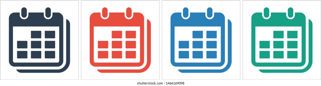 Calendar vector icon. Web design icon. Calendar on the wall. Flat calendar icon. Vector icon EPS 10