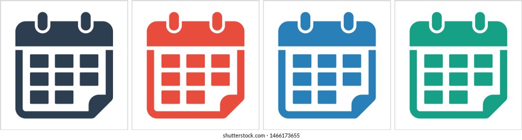 Calendar vector icon. Web design icon. Calendar on the wall. Flat calendar icon. Vector icon EPS 10