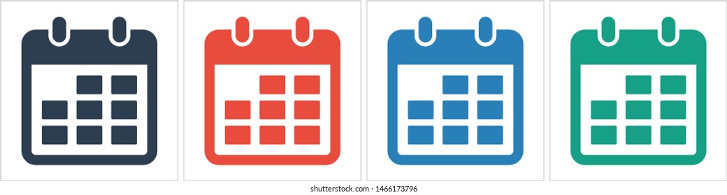 Calendar vector icon. Web design icon. Calendar on the wall. Flat calendar icon. Vector icon EPS 10
