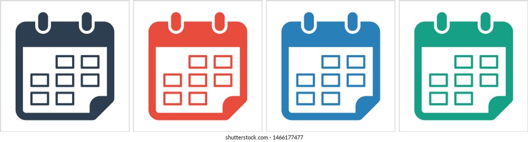 Calendar vector icon. Web design icon. Calendar on the wall. Flat calendar icon. Vector icon EPS 10