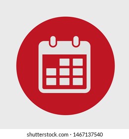 Calendar vector icon. Web design icon. Calendar on the wall. Flat calendar icon. Vector icon EPS 10