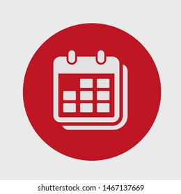Calendar vector icon. Web design icon. Calendar on the wall. Flat calendar icon. Vector icon EPS 10