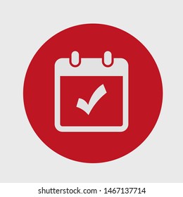 Calendar vector icon. Web design icon. Calendar on the wall. Flat calendar icon. Vector icon EPS 10