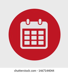 Calendar vector icon. Web design icon. Calendar on the wall. Flat calendar icon. Vector icon EPS 10