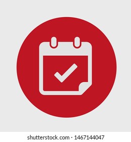 Calendar vector icon. Web design icon. Calendar on the wall. Flat calendar icon. Vector icon EPS 10