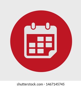 Calendar vector icon. Web design icon. Calendar on the wall. Flat calendar icon. Vector icon EPS 10
