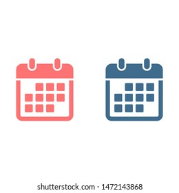 Calendar vector icon. Web design icon. Calendar on the wall. Flat calendar icon. Vector icon EPS 10