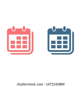 Calendar vector icon. Web design icon. Calendar on the wall. Flat calendar icon. Vector icon EPS 10
