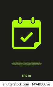 Calendar vector icon. Web design icon. Calendar on the wall. Flat calendar icon. Vector icon EPS 10