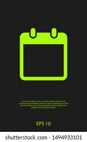 Calendar vector icon. Web design icon. Calendar on the wall. Flat calendar icon. Vector icon EPS 10
