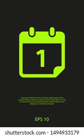 Calendar vector icon. Web design icon. Calendar on the wall. Flat calendar icon. Vector icon EPS 10