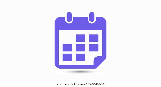 Calendar vector icon. Web design icon. Calendar on the wall. Flat calendar icon. Vector icon EPS 10