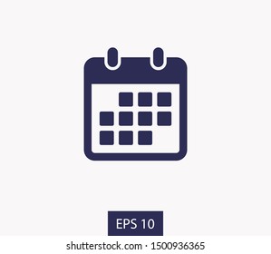 Calendar vector icon. Web design icon. Calendar on the wall. Flat calendar icon. Vector icon EPS 10