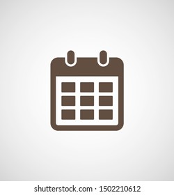 Calendar vector icon. Web design icon. Calendar on the wall. Flat calendar icon. Vector icon EPS 10