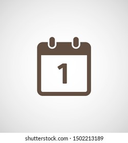 Calendar vector icon. Web design icon. Calendar on the wall. Flat calendar icon. Vector icon EPS 10