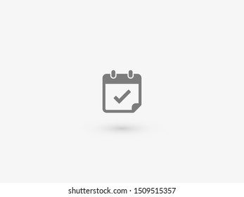 Calendar vector icon. Web design icon. Calendar on the wall. Flat calendar icon. Vector icon EPS 10
