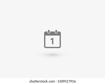 Calendar vector icon. Web design icon. Calendar on the wall. Flat calendar icon. Vector icon EPS 10
