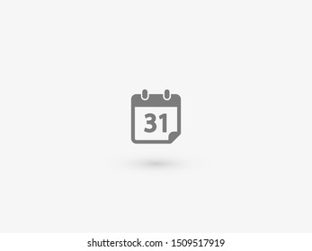 Calendar vector icon. Web design icon. Calendar on the wall. Flat calendar icon. Vector icon EPS 10