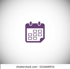 Calendar vector icon. Web design icon. Calendar on the wall. Flat calendar icon. Vector icon EPS 10