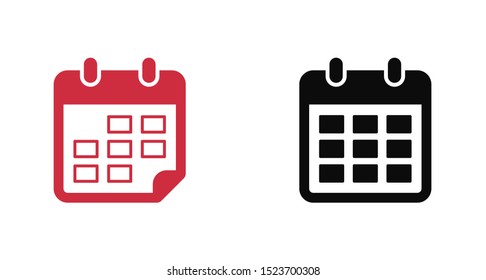 Calendar vector icon. Web design icon. Calendar on the wall. Flat calendar icon. Vector icon EPS 10