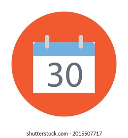 Icono de vector de calendario que se puede modificar o editar fácilmente
