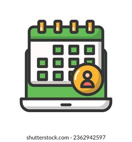 Calendar vector icon which can easily modify or edit

