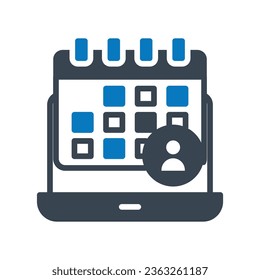 Icono de vector de calendario que puede modificar o editar fácilmente

