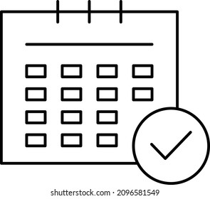Calendar Vector icon which is suitable for commercial work


