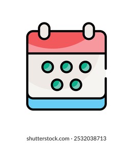 Ícones de vetor de calendário prontos para usar site e celular