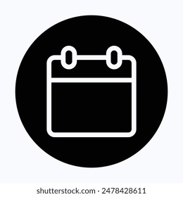 Iconos vectoriales de calendario. Símbolo de calendario,