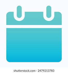 Calendar Vector Icons. Calendar Symbol, Isolated Gradient Vector Icon.