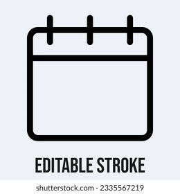 Calendar vector icons. calendar symbol in line style.