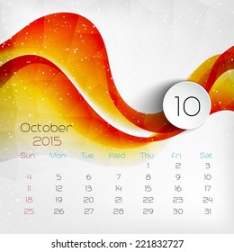 Calendar.  Vector illustration.  