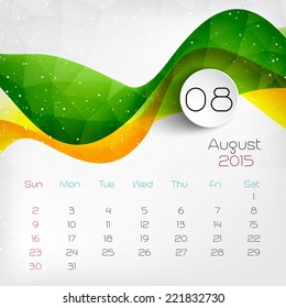Calendar.  Vector illustration.  