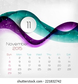 Calendar.  Vector illustration.  