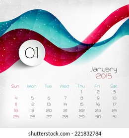 Calendar.  Vector illustration.  