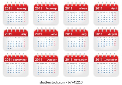 Calendar vector illustration