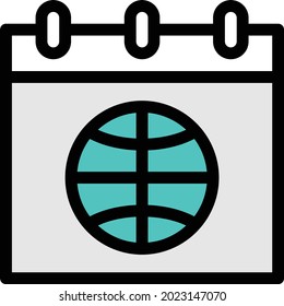 ilustración vectorial de calendario aislada en un fondo transparente. Iconos vectoriales de arrastre para gráficos de concepto o web.