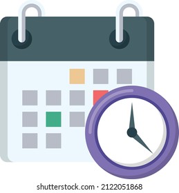 ilustración de vector de calendario en un fondo transparente.Símbolos de calidad premium.Icono plano de línea vector para el diseño de concepto y gráfico.
