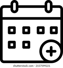  calendar Vector illustration on a transparent background. Premium quality symmbols. Thin line vector icons for concept and graphic design.
