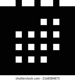 calendar Vector illustration on a transparent background. Premium quality symmbols. Glyphs vector icons for concept and graphic design. 

