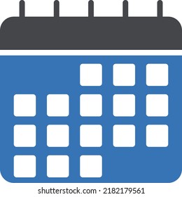 Calendar Vector illustration on a transparent background.Premium quality symbols.Glyphs vector icon for concept and graphic design.