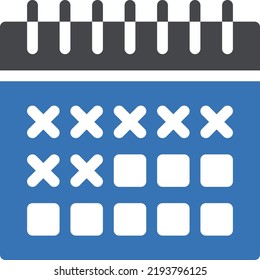 calendar   Vector illustration on a transparent background. Premium quality symmbols. Glyphs vector icons for concept and graphic design.