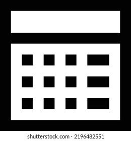 Ilustración del vector de calendario en un fondo transparente.Símbolos de calidad premium.Icono vectorial de trazo para el concepto y el diseño gráfico.