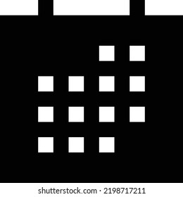 calendar Vector illustration on a transparent background. Premium quality symmbols. Glyphs vector icons for concept and graphic design.