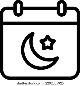 calendar Vector illustration on a transparent background. Premium quality symmbols. Thin line vector icons for concept and graphic design.